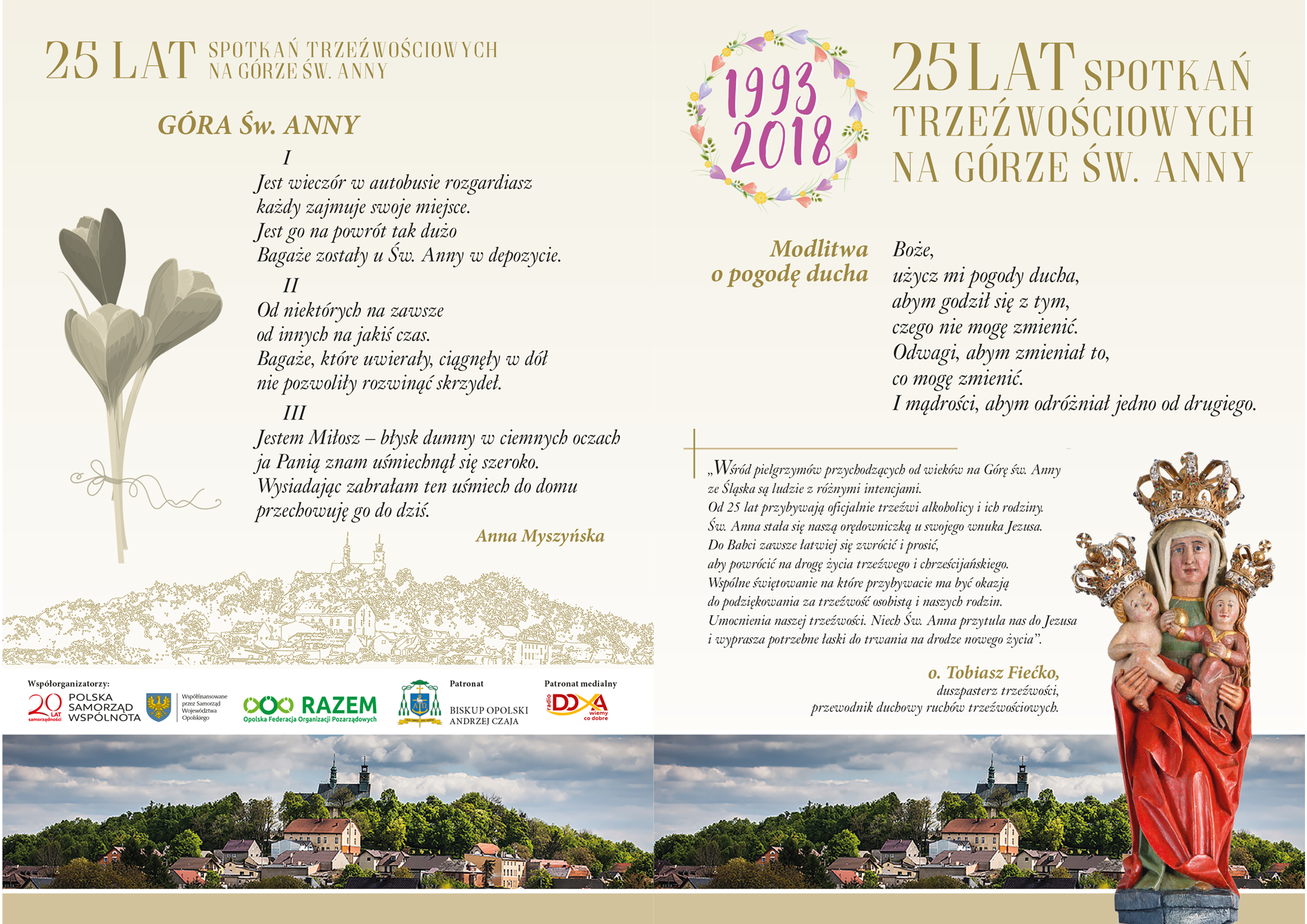 ulotka 25 lat spotkań, strona 1